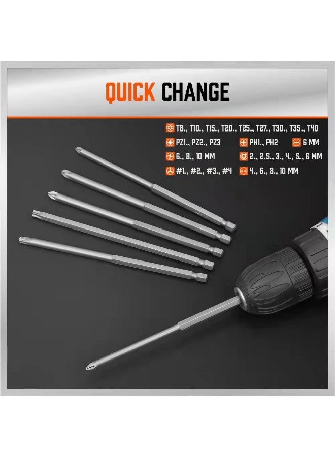 Drill Bit Set - S2 Steel 32PCS 150mm