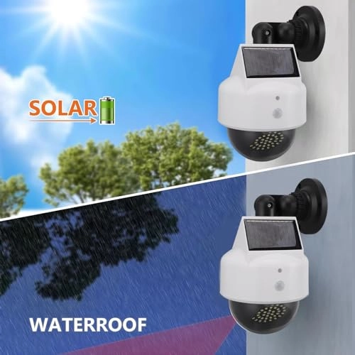 Solar Dummy Fake Security Camera - Indoor Outdoor