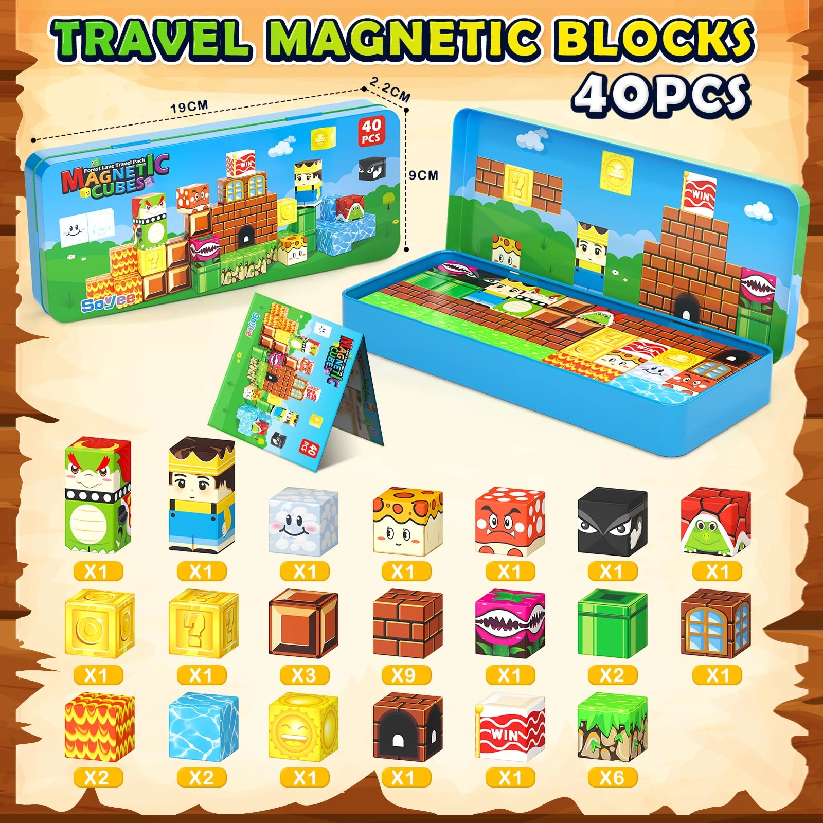 Magnetic Blocks - 40 pcs
