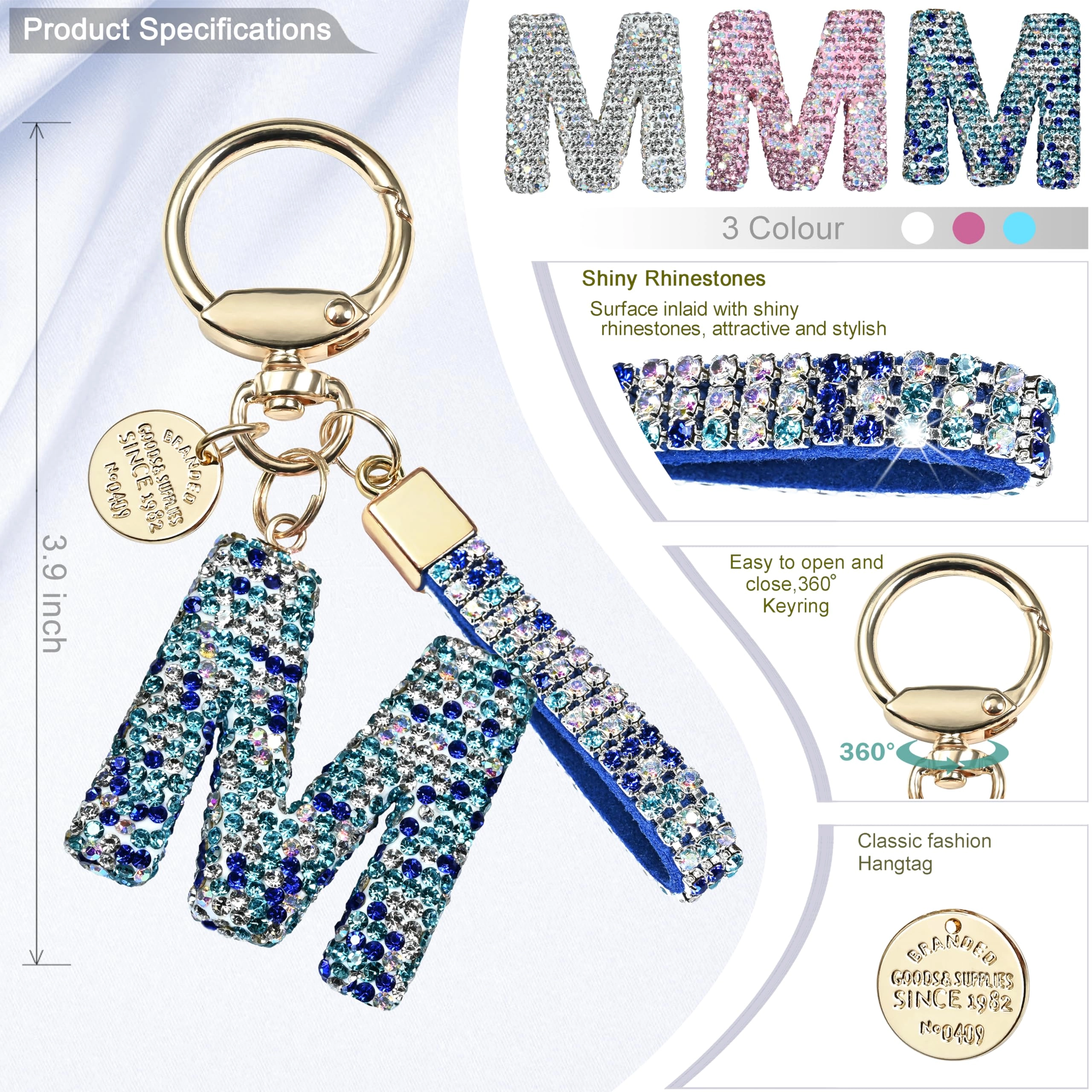 Initial Letter Keychain - Letter