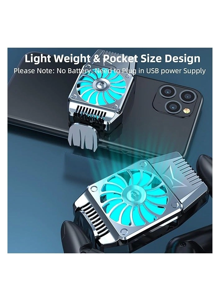 Back Clip Phone Cooler - 7cm-10cm Width Mobile Gaming