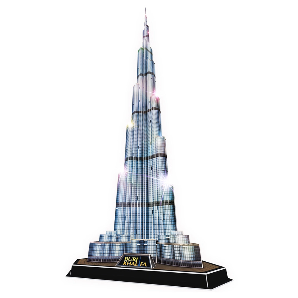 CubicFun Burj Khalifa 3D Puzzle (AL-L133H) - 136 pcs, LED