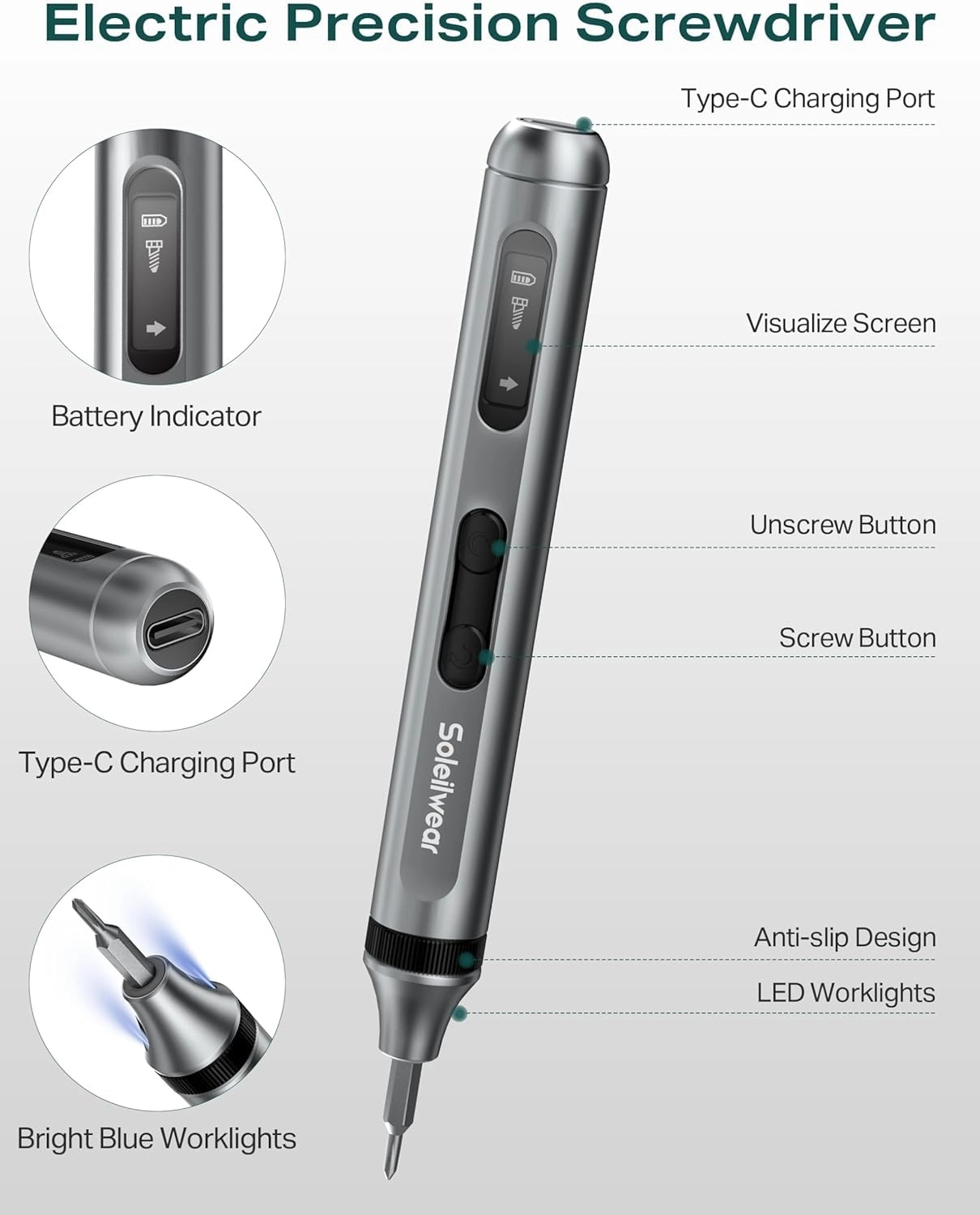 Mini Electric Screwdriver Set