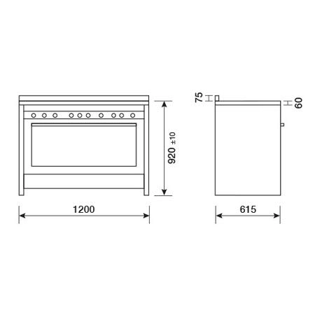 Magnifica MGW626RI GAS Cooker