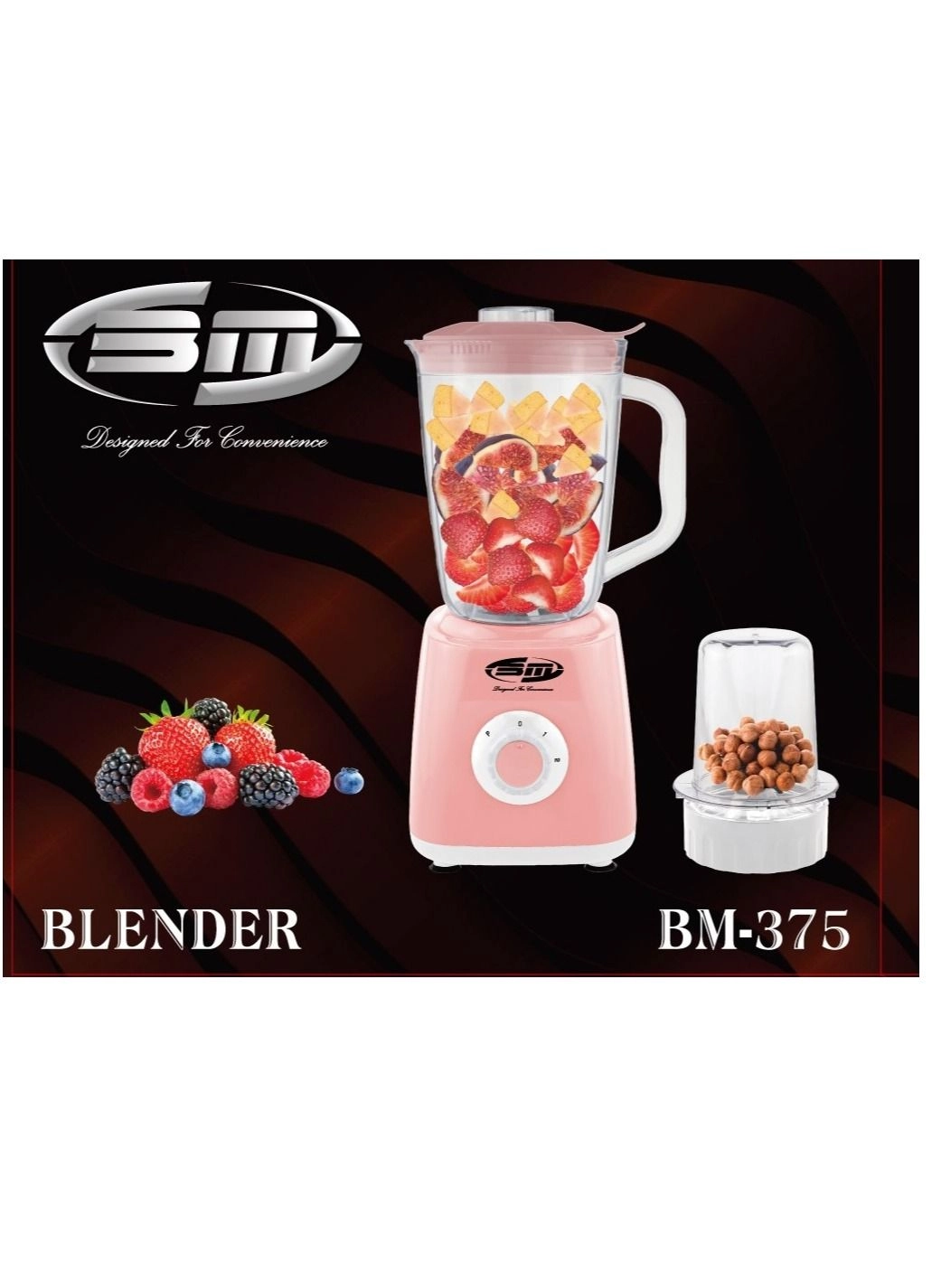 BM-375 - 2in1 Blender Grinder