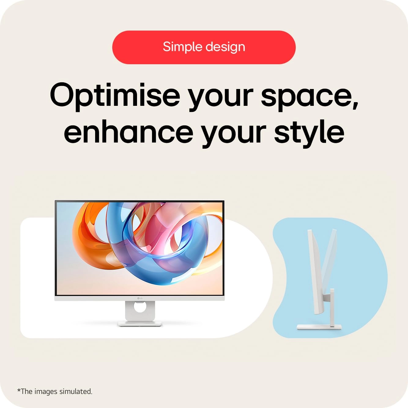 SMART Monitor - 27U731SA-W.AEK 27 inch 4K UHD