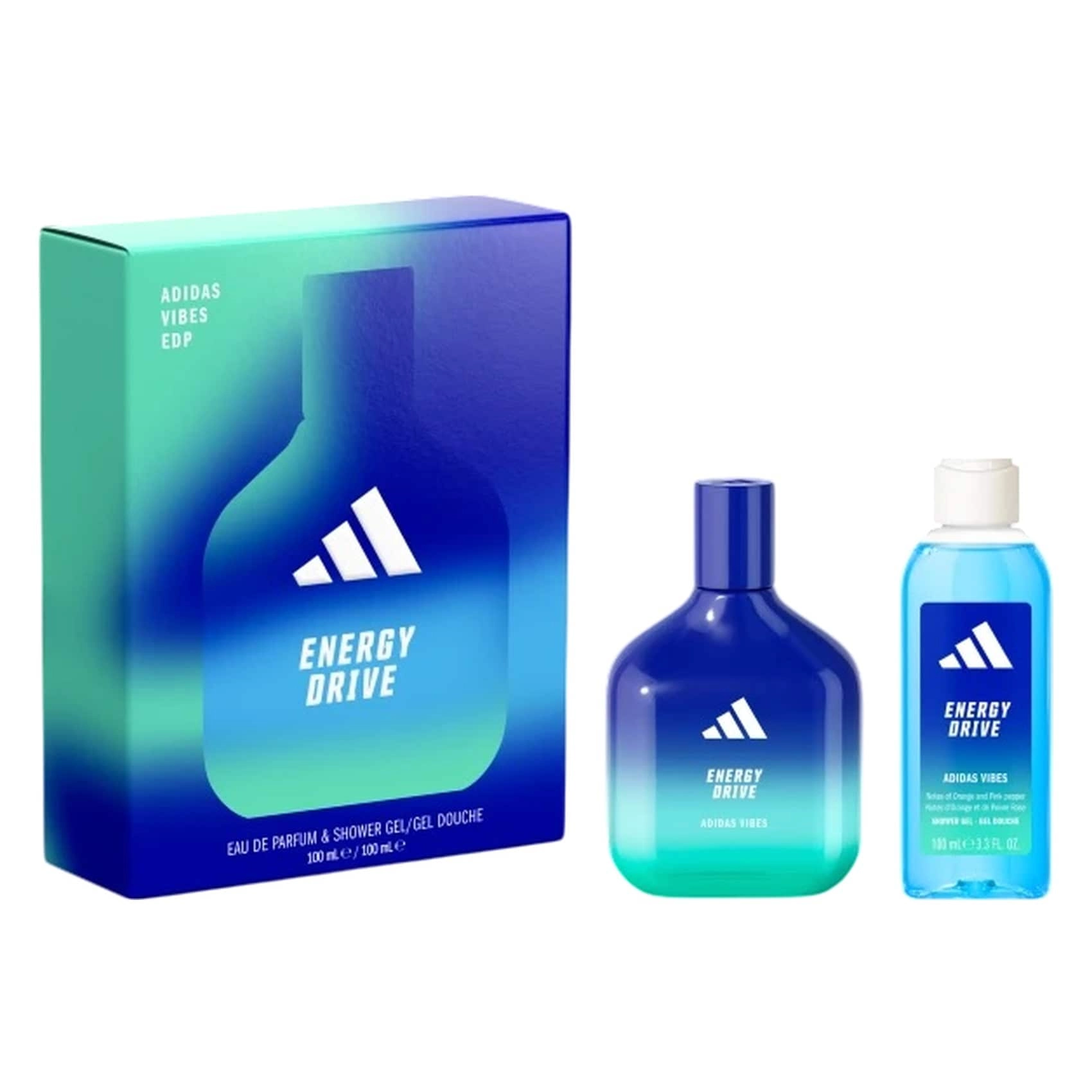 Adidas Vibes Energy Drive - Eau de Parfum 100ml + Shower Gel - 100ml