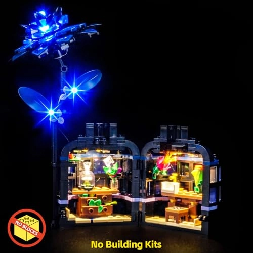 Black Dahlia Flower - LED Light Set Compatible with Lego 76784