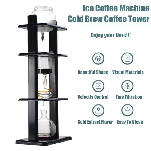 Cold Brew Drip Coffee Maker - 800ml High Borosilicate Glass