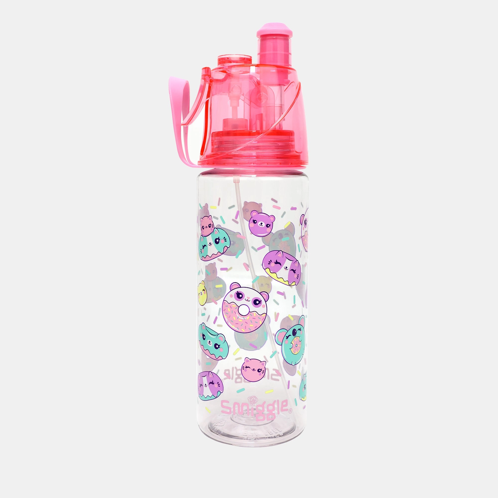 Smiggle Misty Spritz Water Bottle - Misting Function Tritan 560 ml