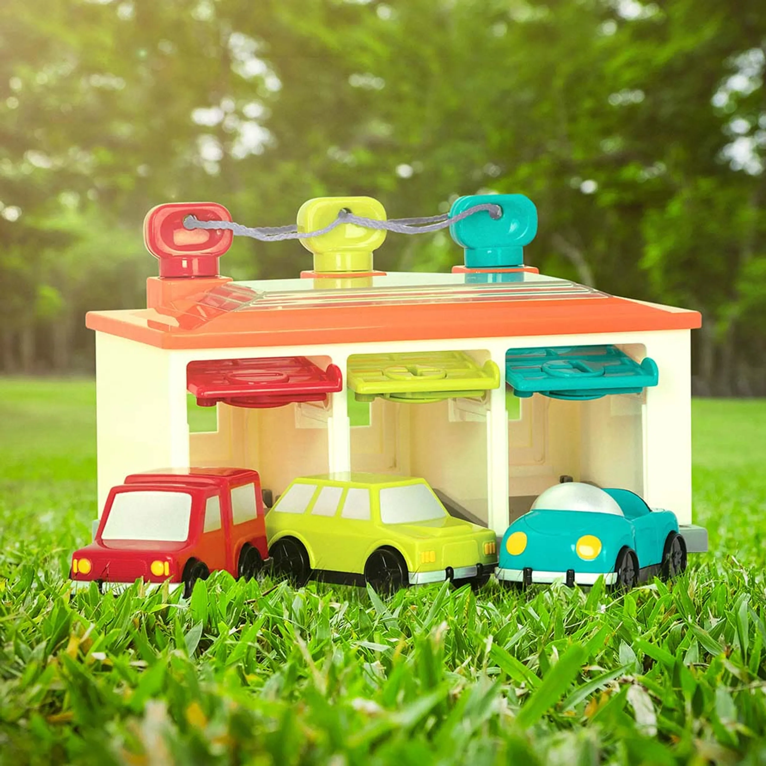 Car And Garage Shape Sorter Playset - Suitable for 2 years & above