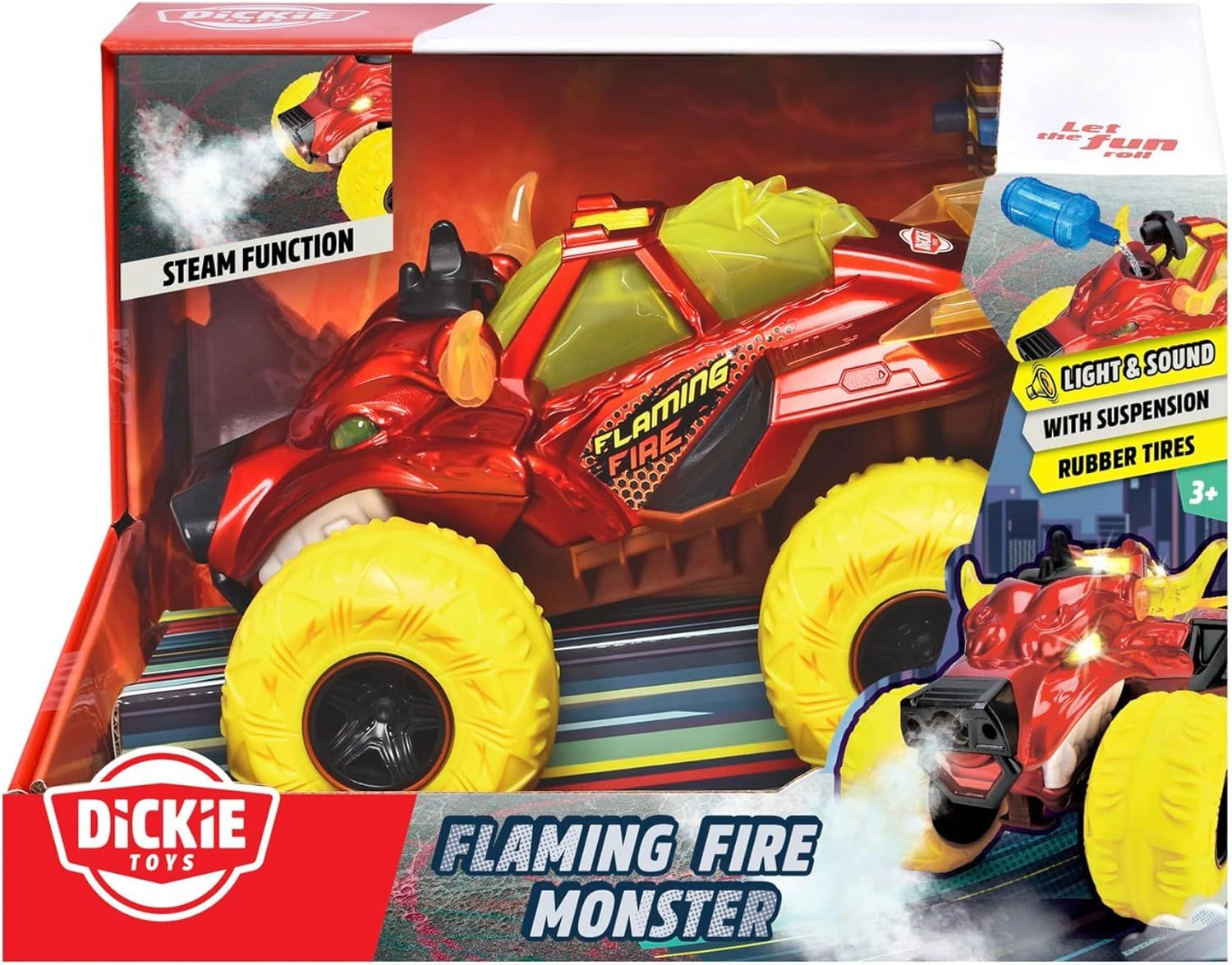 Flaming Fire Monster Truck