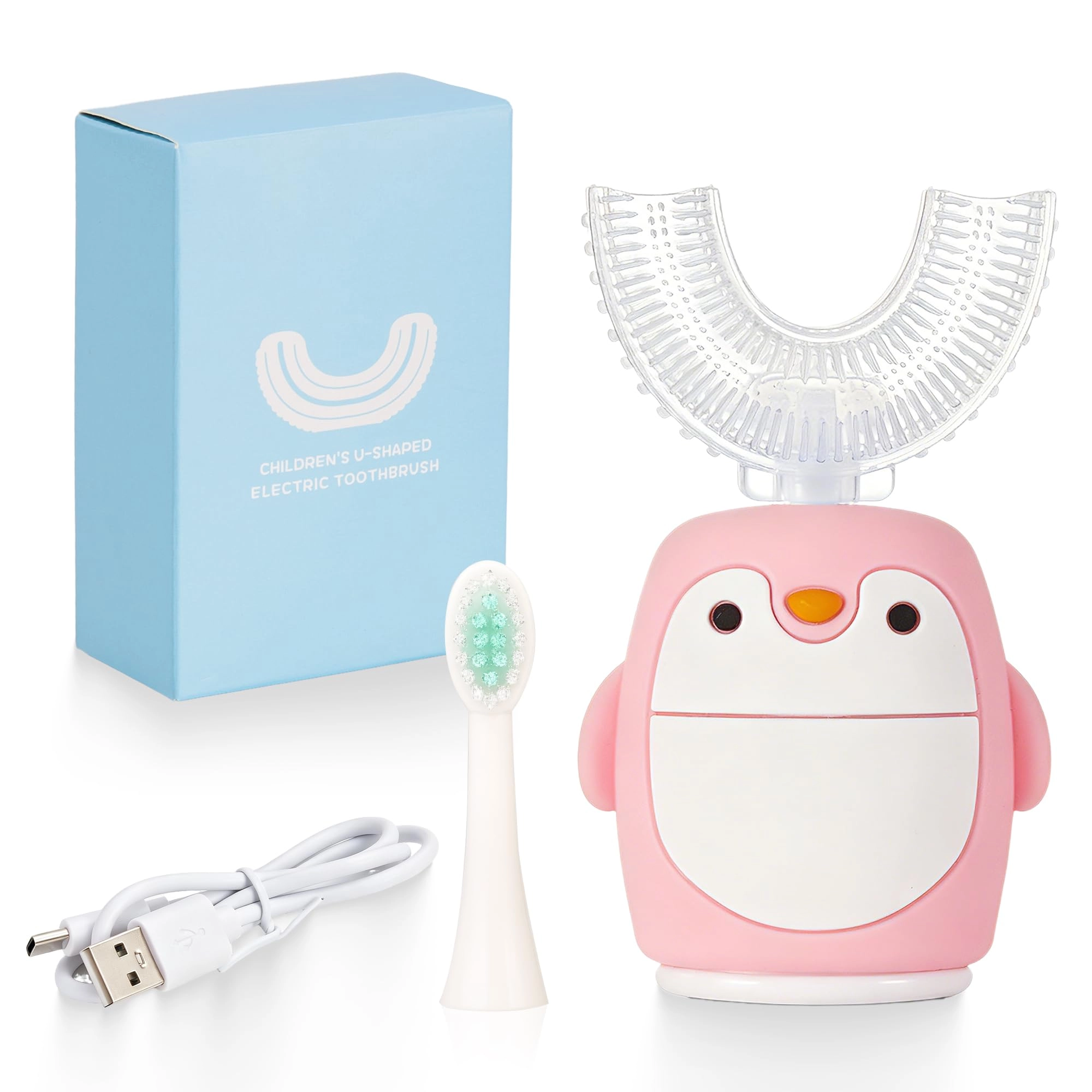 Kids Sonic Electric Toothbrush - U Shaped IPX7 5 Modes