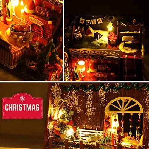 3D Wooden Miniature Doll House Kit - Painting and Calligraphy Room With Dust Cover 1:24