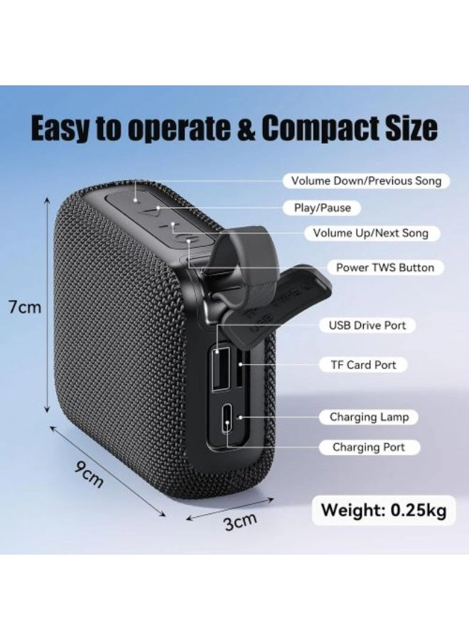 Mini portable Bluetooth speaker - TWS USB TF