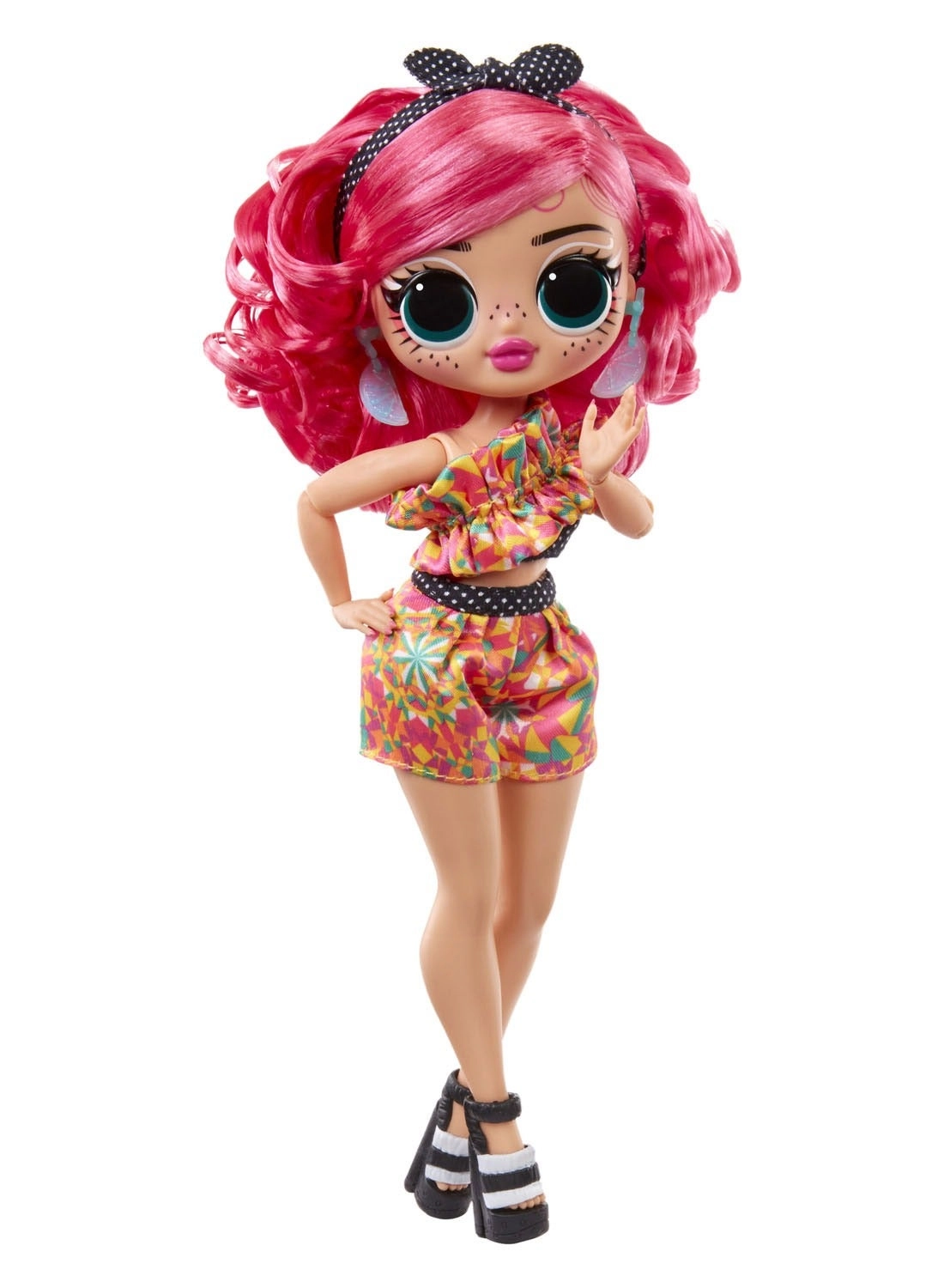 Pinky Pops Doll - Space-Themed Bright Pink Hair Ages 4+