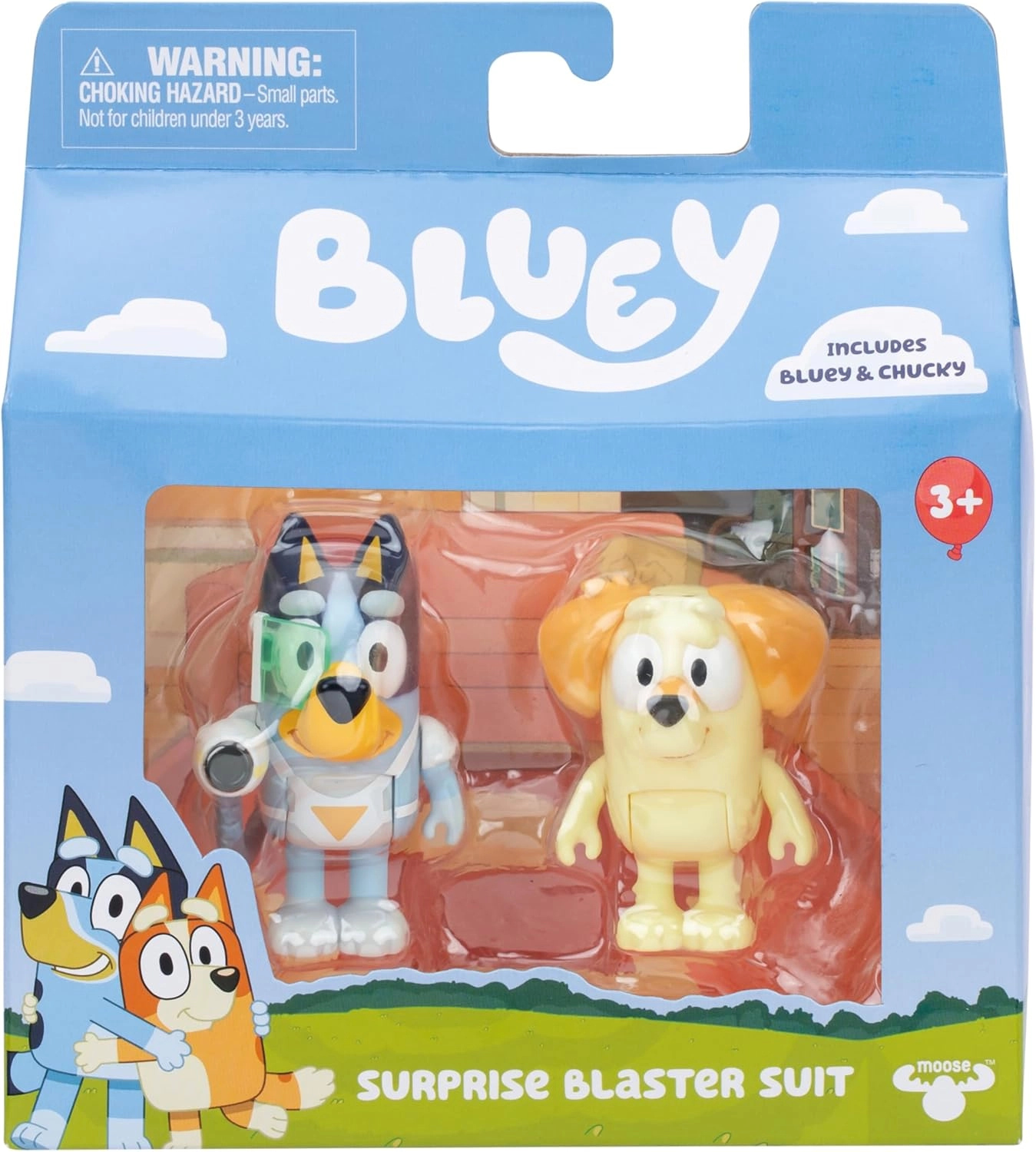 COLOR LAND CHILDRENS TOYS CENTER LLC Bluey + Neighbor Chucky - Poseable 3+ yrs