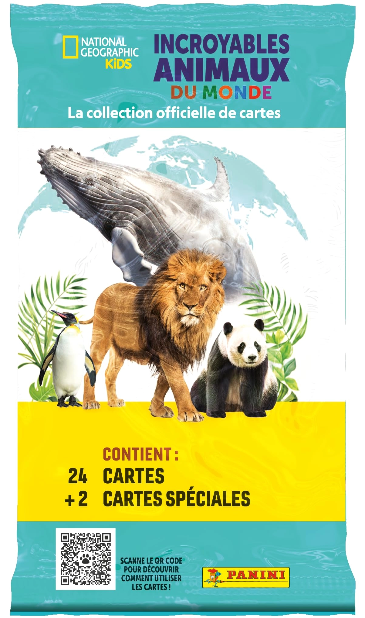 Panini National Geographic Kids Trading Cards - 24pcs + 2 special cards