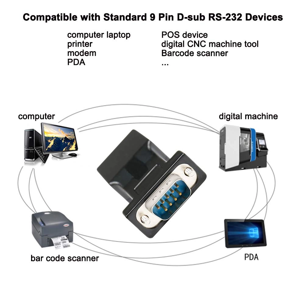 DB9 to RJ45 Serial Adapter - RS232 Male