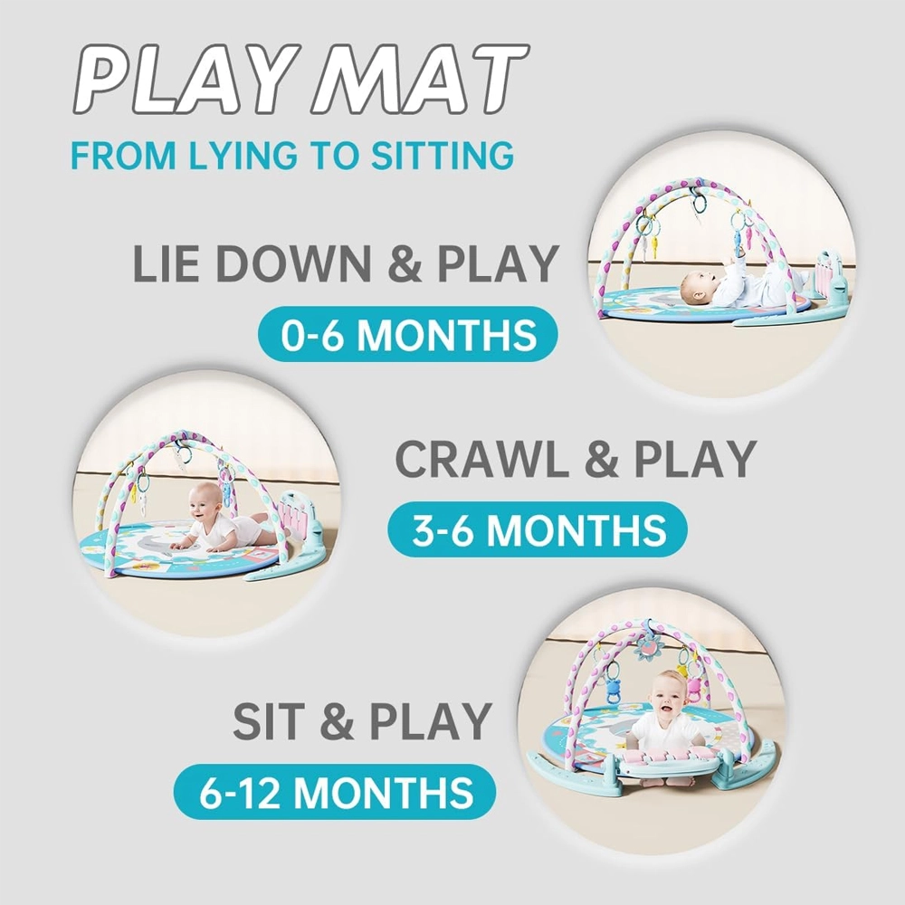 Rolling Ball Walker - Light And Music + Baby Drawing Mat