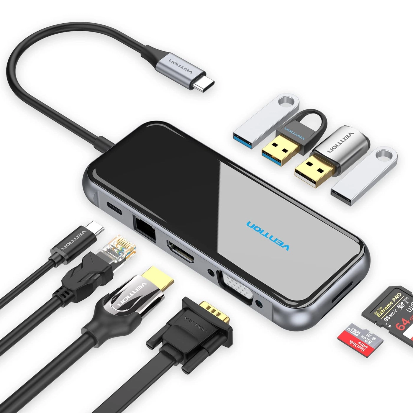 Multi-function USB-C Docking Station