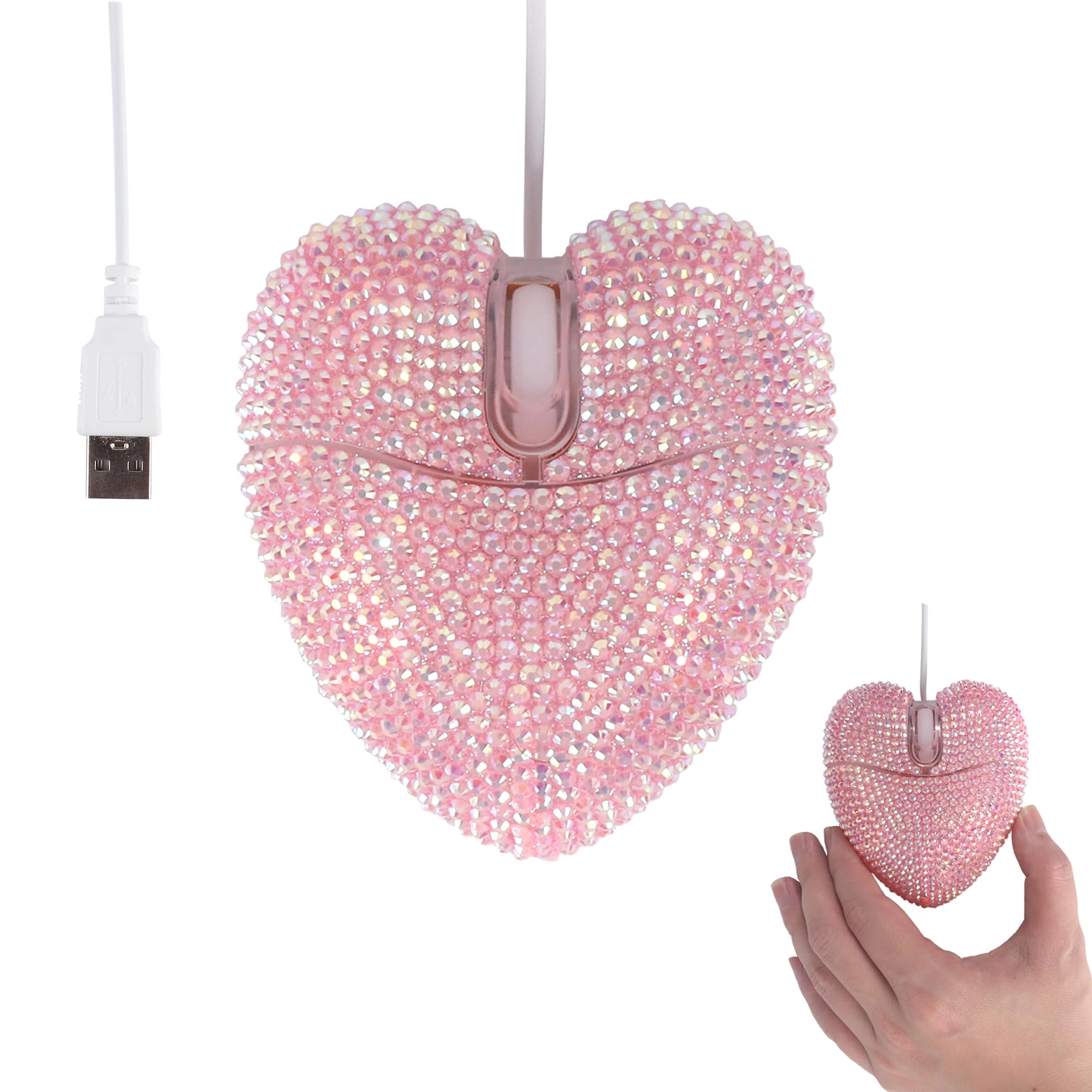 CHUYI Wired Heart Mouse - USB