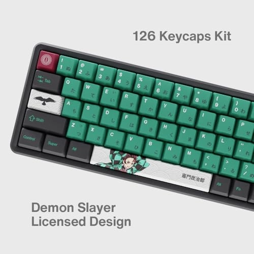 Demon Slayer Kimetsu No Yaiba Tanjiro PBT Dye Sub Keycaps - US Wired
