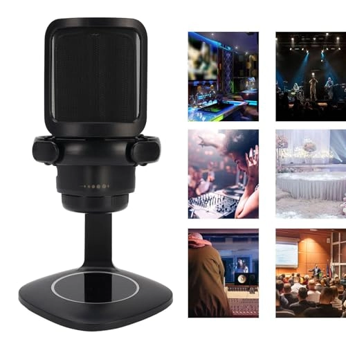 USB Condenser Microphone USB Microphone - RGB Light 192K/24bit Plug and Play