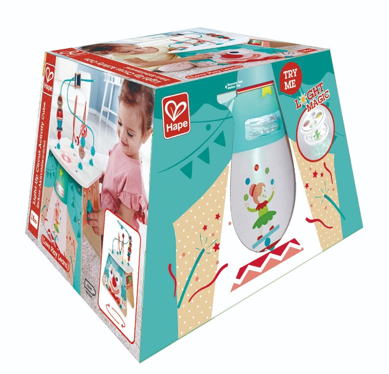 Light Up Circus Activity Cube - 18 Months