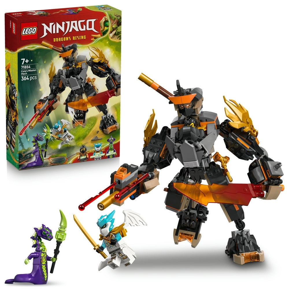 NINJAGO Cole's Mission Mech & Dragon Zane (71854)
