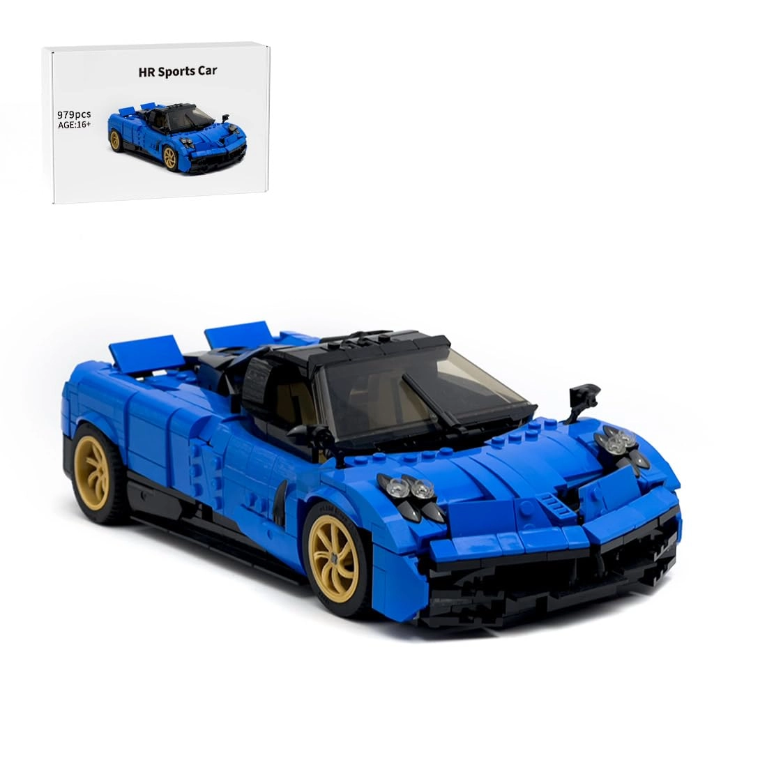 Thinkizen Supercar Clamping Building Blocks Construction Kit - 979 pcs