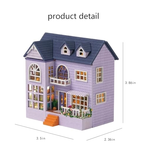 DIY Miniature Dollhouse Kit - Happy Manor 1:100