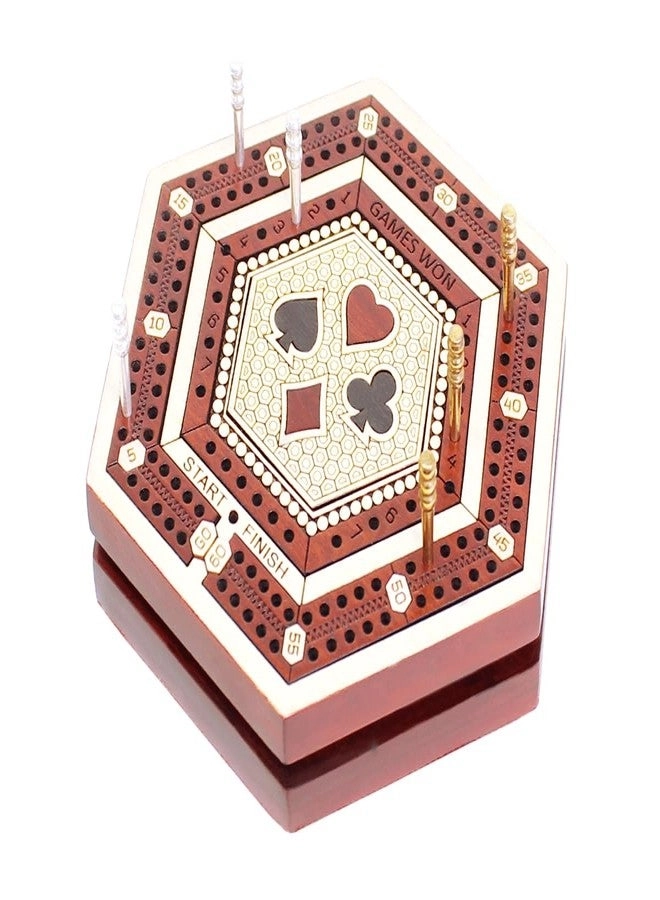 Tree of Life - 2 Track 60 Points Inlaid Travel/Pocket Size