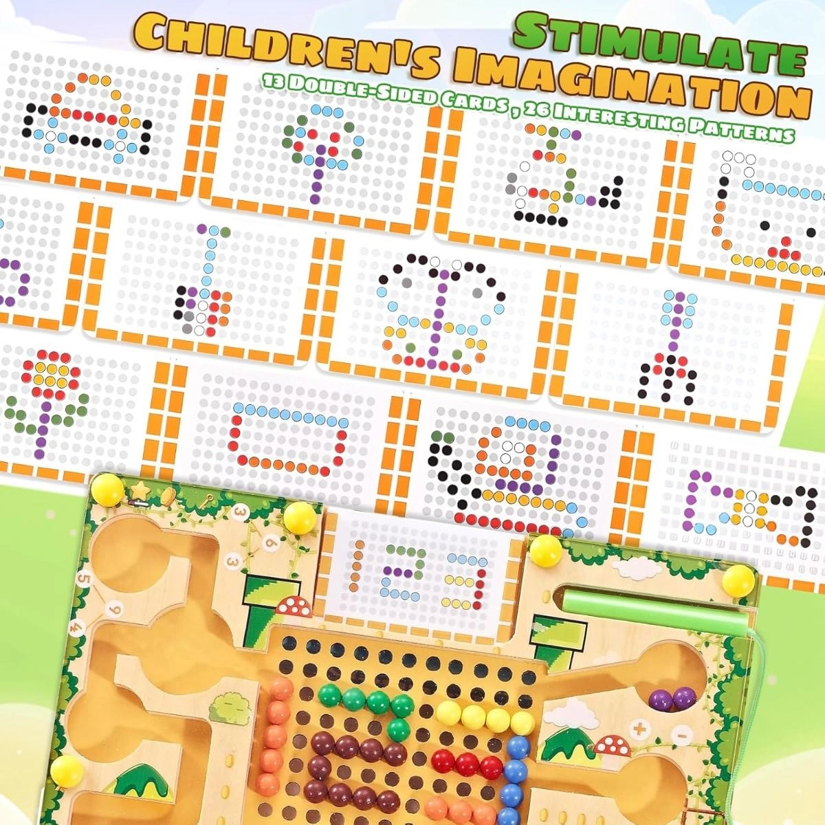 Wooden Maze Battle Game - 3 +