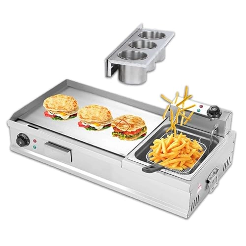 Electric Griddle - 35 x 40cm Deep Fryer