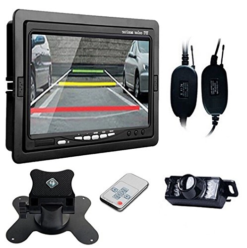 Foldable Car Monitor - 7 Inches + Car Backup Camera - Wireless Night Vision 800(H) x RGB x 480(V)