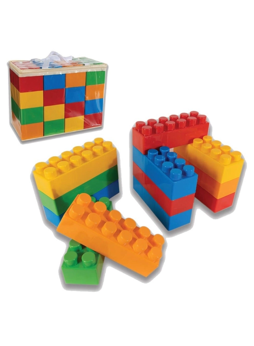 Wooden Stacking Blocks - 16 pcs