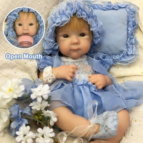 Reborn Baby Doll - 18 inch Silicone Full Body Ages 3+