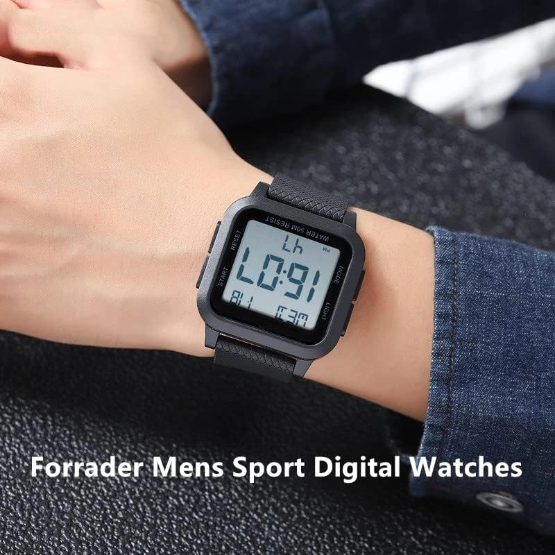Sport Digital Watch 40mm Acrylonitrile Butadiene Styrene