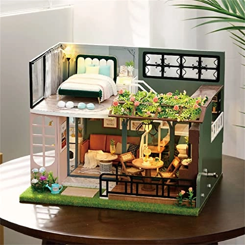 Dollhouse Miniature DIY House Kit - Half of the Garden 1:32