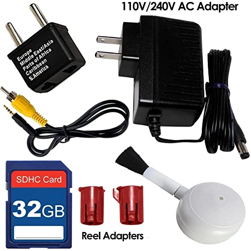 MovieMaker Pro - 1080P + ZONOZ WorldWide Power Supply Adapter - Dual Voltage 100-240V + Sandisk SD Flash Memory Card - 32GB
