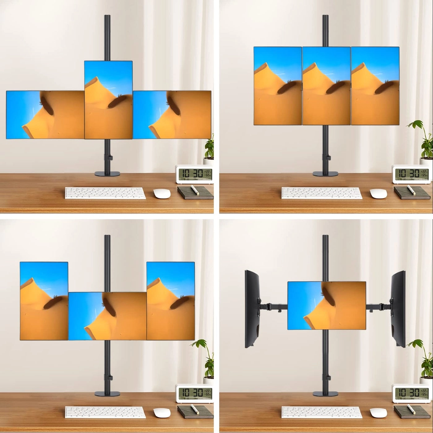 Triple Monitor Mount - 3 17-27 inch