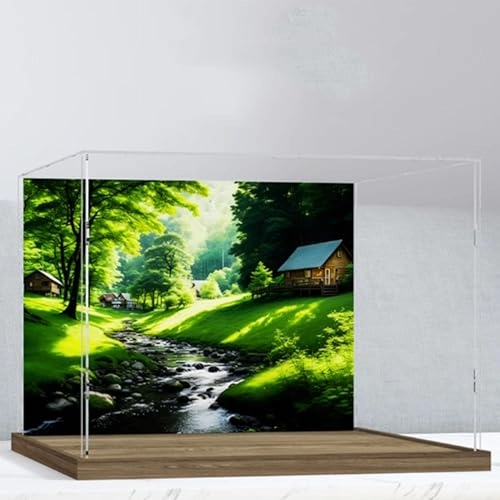 Acrylic Display Box - Assembled Dustproof Measures 15.7 x15.7 x 13.7 inches ( 40x40x35 cm)