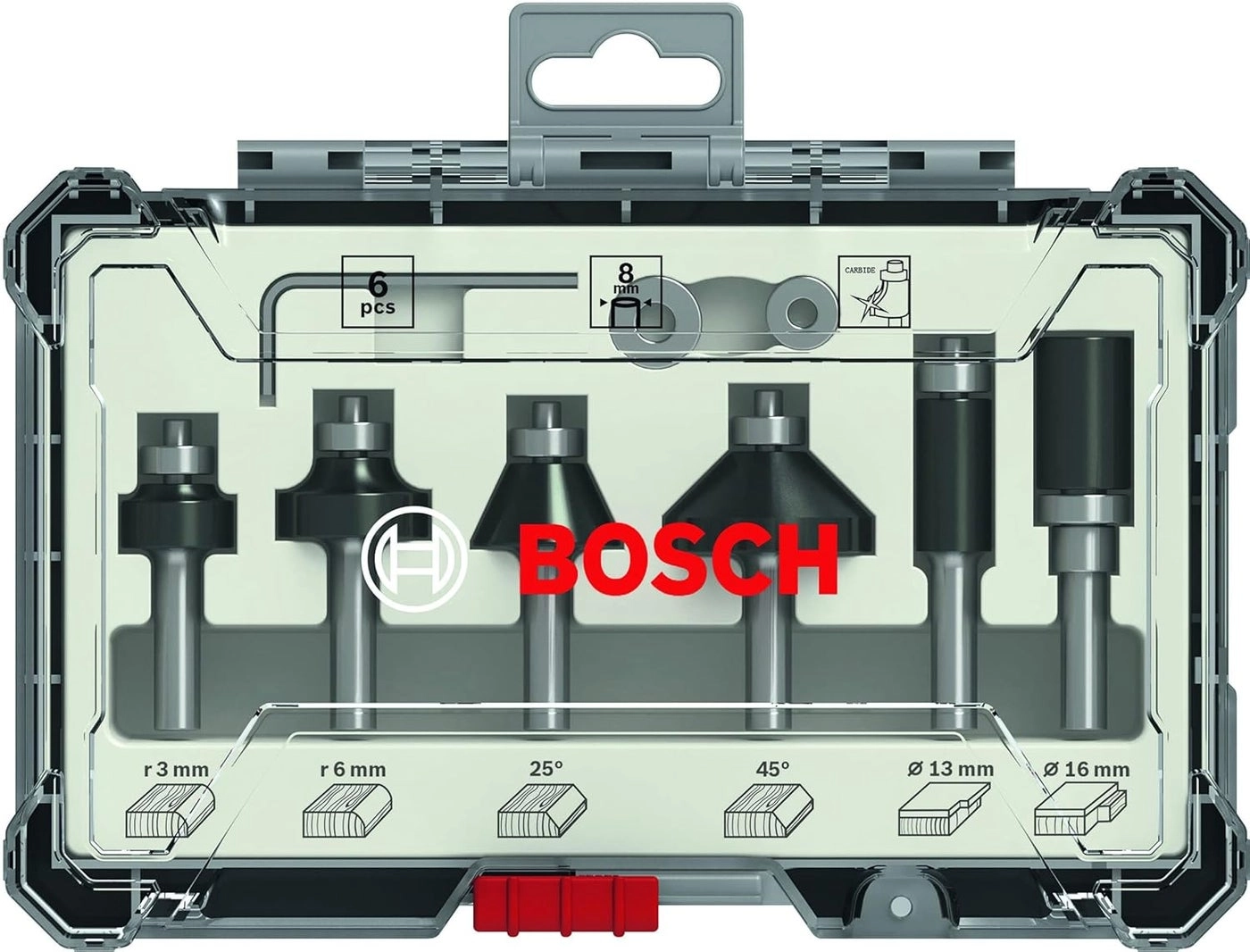 Bosch Trim & Edging Router Bit Set - 6 piece(s)
