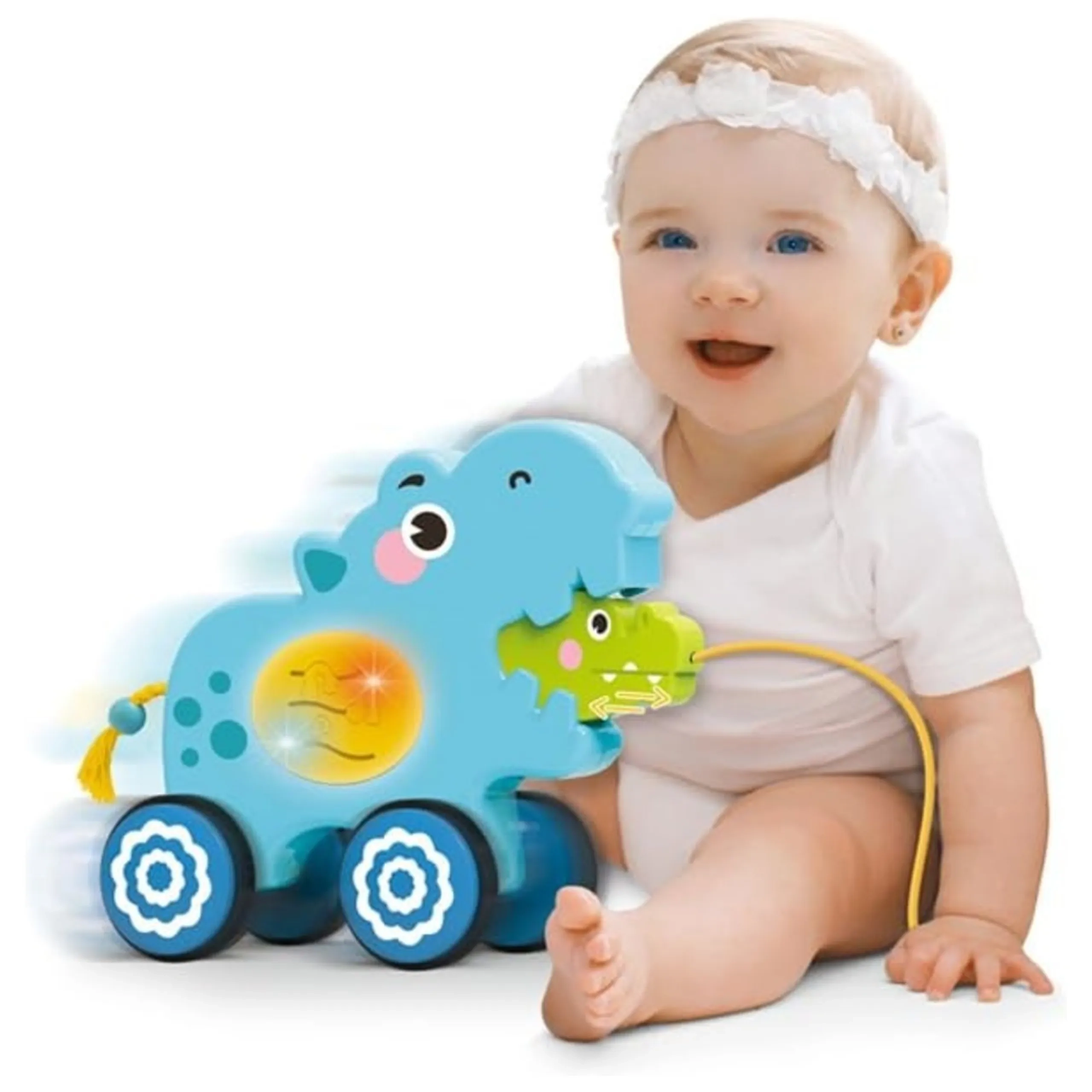 Baby Hippo Pull-Along Toy