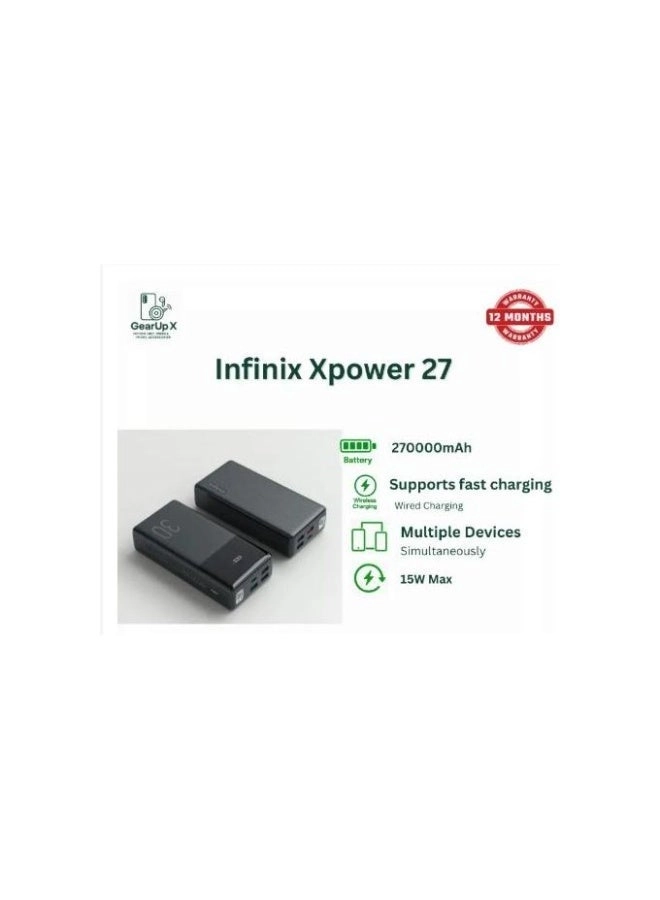 XPOWER 27 - 27000mAh 15W Fast Charging