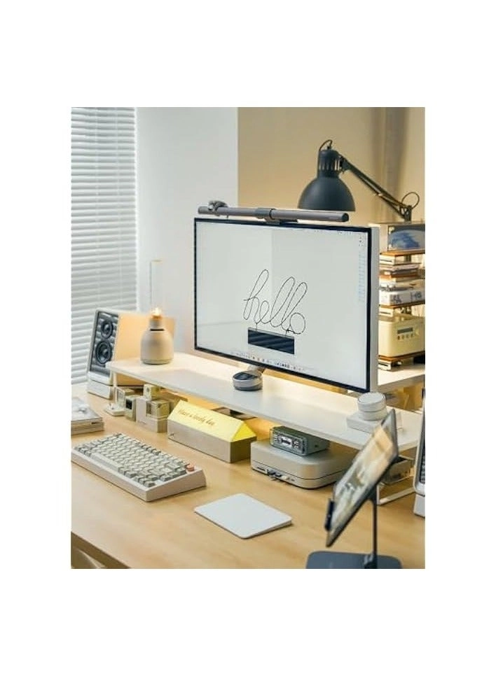 Monitor Stand Riser - White 50(L) x 20(W) x 7.7(H) cm