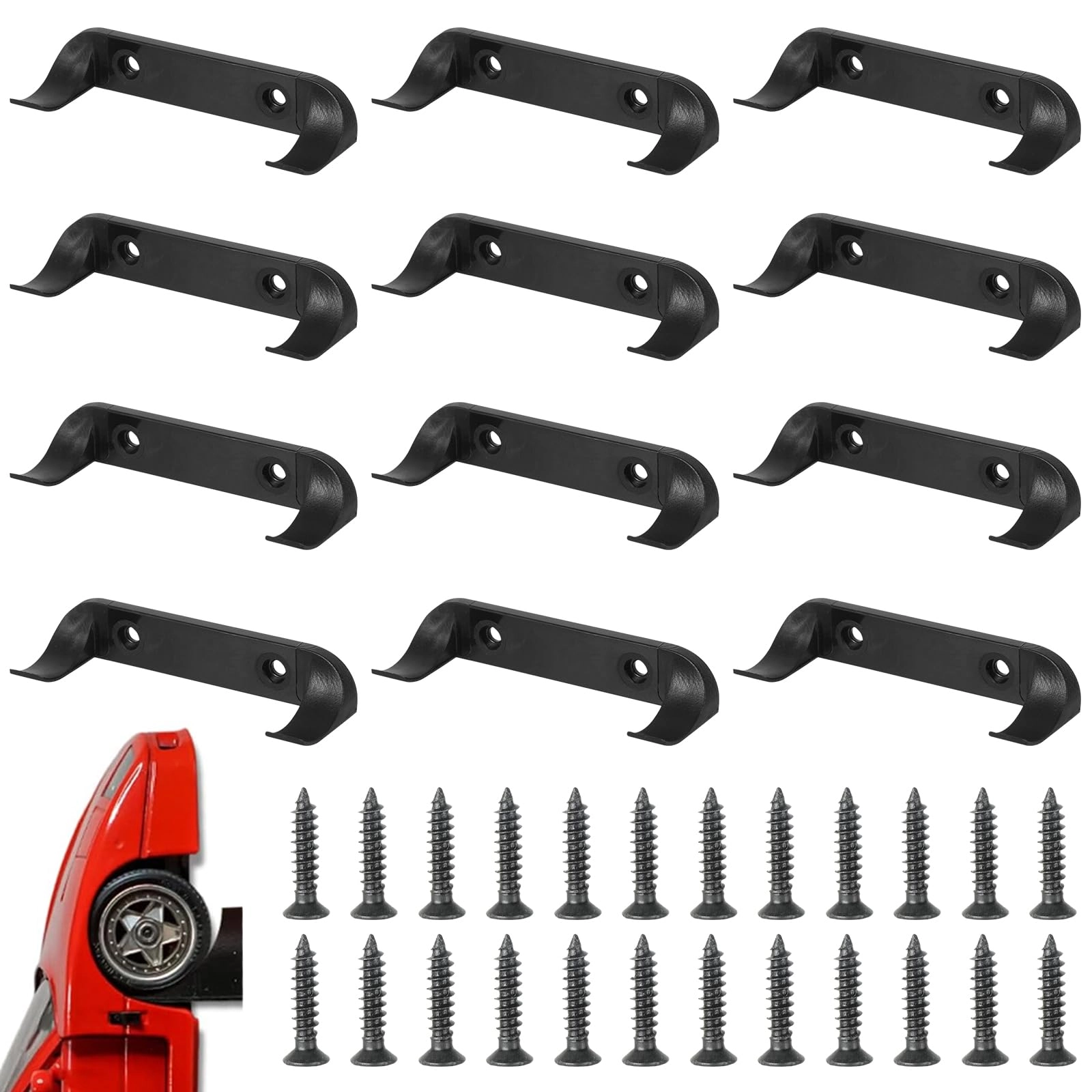 Dianfen Car Model Wall Mount Bracket - 12 Pieces for Lego Car