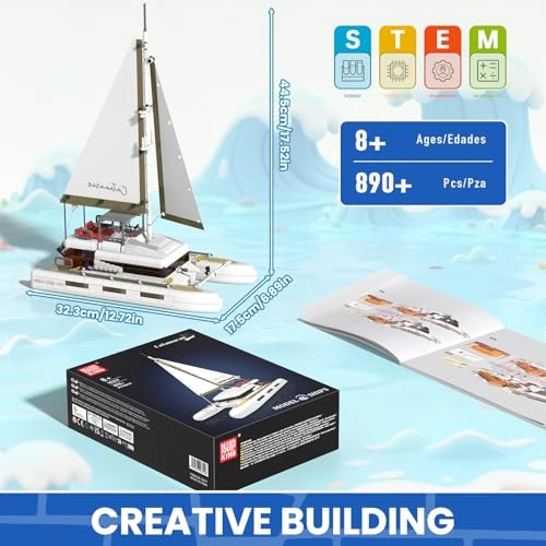 Catamaran Sailboat Building Kits (FT-10217-0805) - STEM