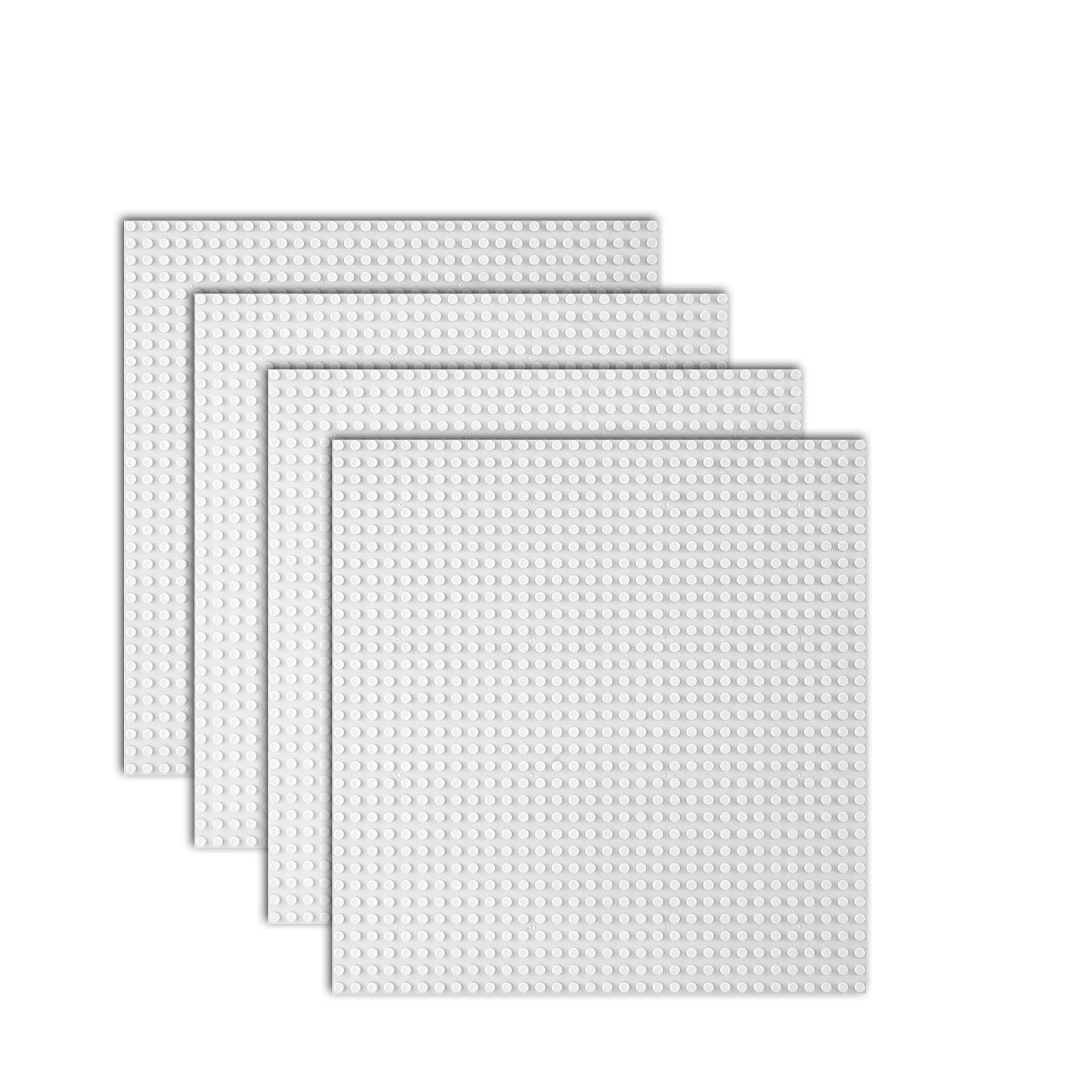 Chingcoo Self-Adhesive Clamping Building Block Base Plate - 25.5 x 25.5 cm 32 x 32 Nubs Pack of 4